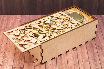 деревянная коробка «слайдер» <span>на 3 банки</span>